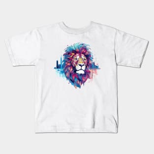 Lion Beast Animal World Predator Wild Nature Wilderness Kids T-Shirt